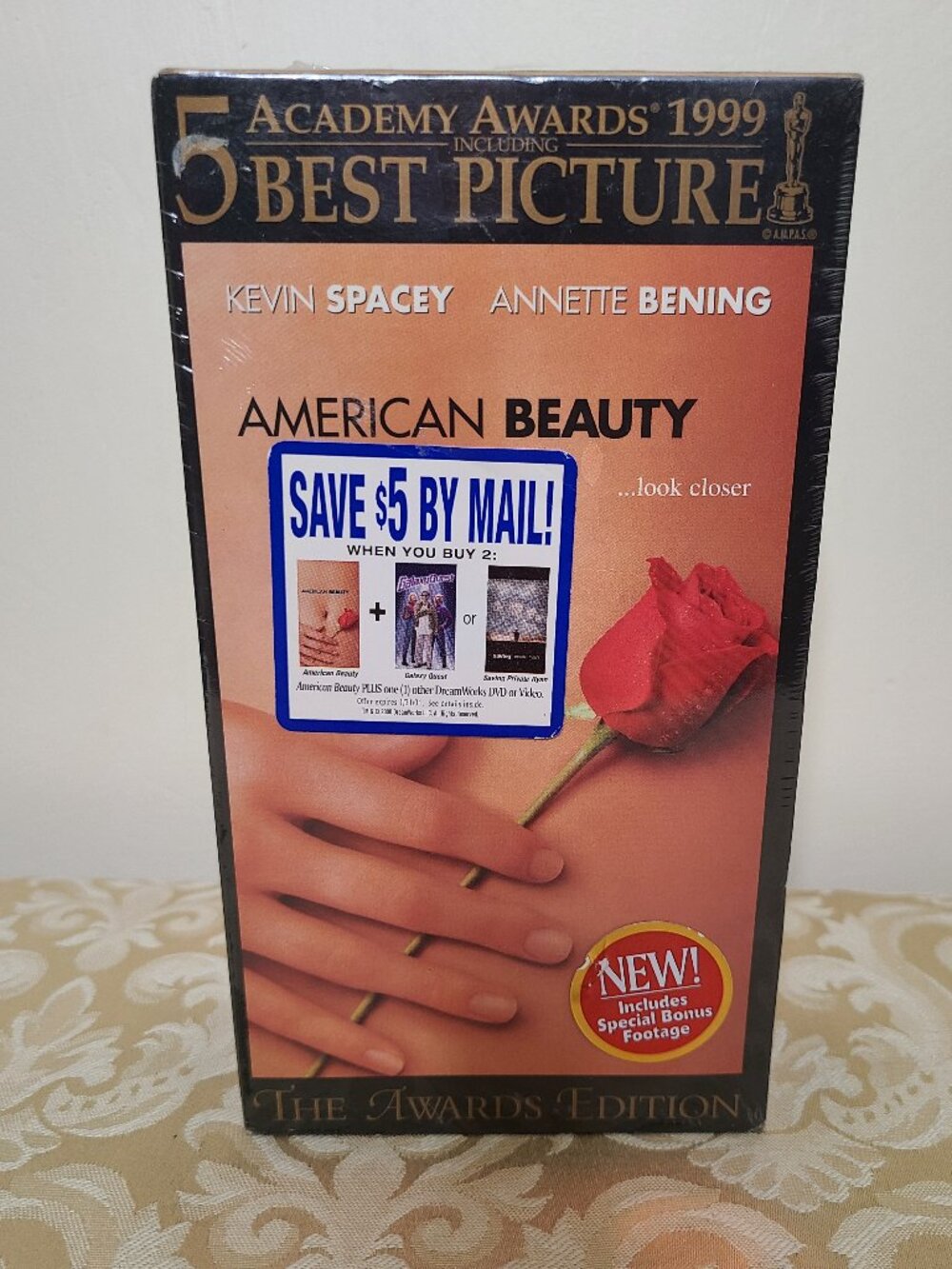 American Beauty VHS 1999 2 Tape Set Awards Edition - New/Sealed